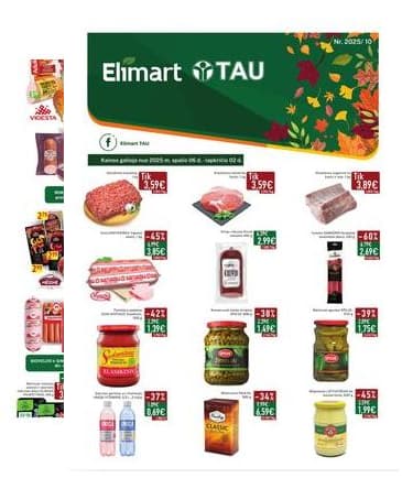 Elimart Tau - Elimart Tau akcijų leidinys | 2025-10-06 - 2025-11-02 2025-10-06 – 2025-11-02