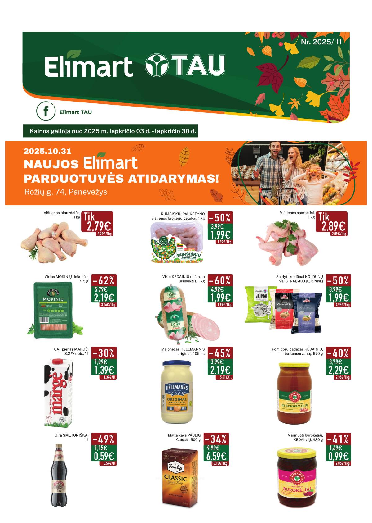 Elimart Tau - Elimart Tau akcijų leidinys | 2025-11-03-2025-11-30 1 puslapis