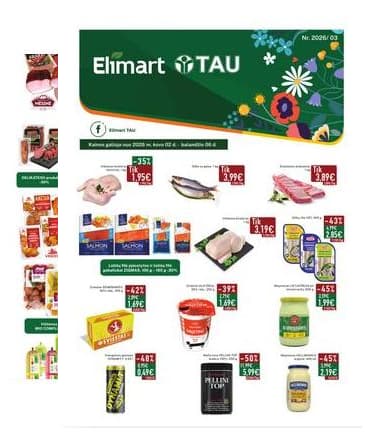 Elimart Tau - Elimart Tau akcijų leidinys | 2026-03-02 - 2026-04-06 2026-03-02 – 2026-04-06