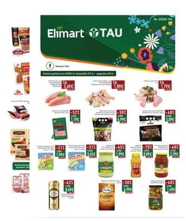 Elimart Tau - Elimart Tau leidinys | 2026-04-07 - 2026-05-03 2026-04-07 – 2026-05-03