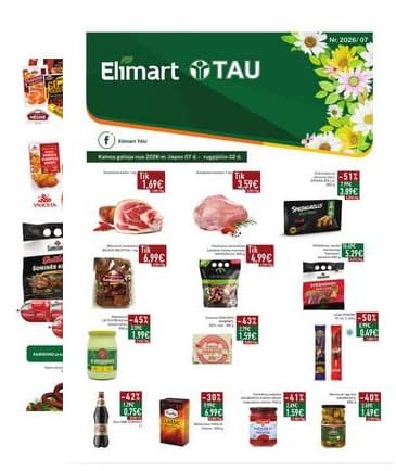 Elimart Tau - Elimart Tau leidinys | 2026-07-07 - 2026-08-02 2026-07-07 – 2026-08-02
