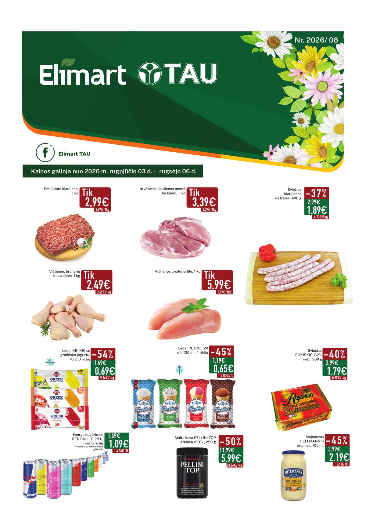 Elimart Tau - Elimart Tau leidinys  2026.08.03-2026.09.06 1 puslapis