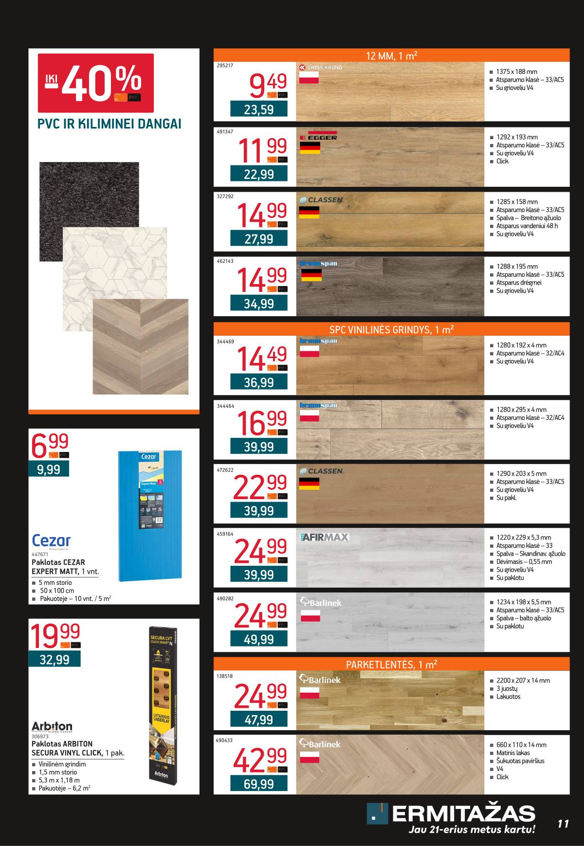 Ermitažas - Ermitažo akcijų leidinys leidinys | 2025-11-03 - 2025-11-30 11 puslapis