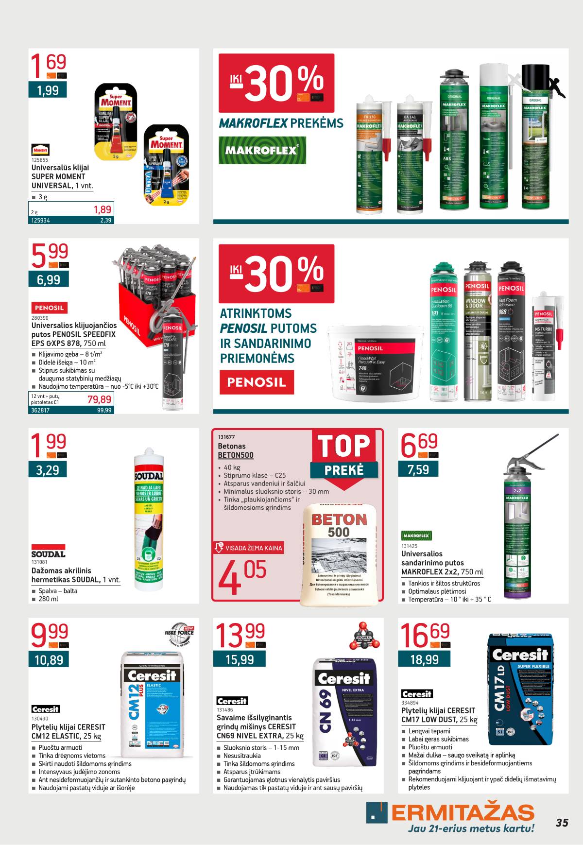 Ermitažas - Ermitažo akcijų leidinys leidinys | 2025-11-03 - 2025-11-30 35 puslapis