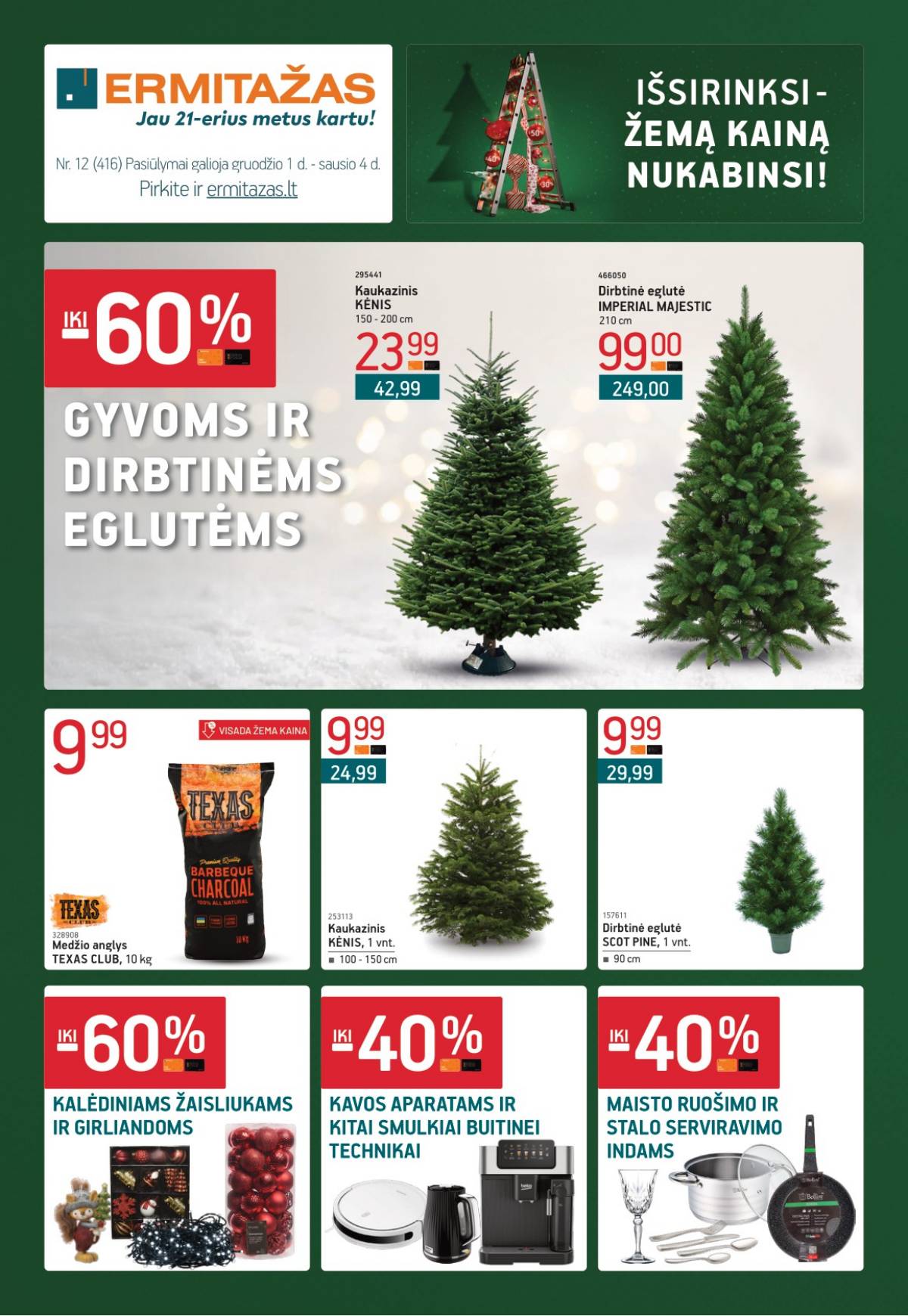 Ermitažas - Ermitažas akcijų leidinys | 2025-12-01 - 2025-01-04 1 puslapis