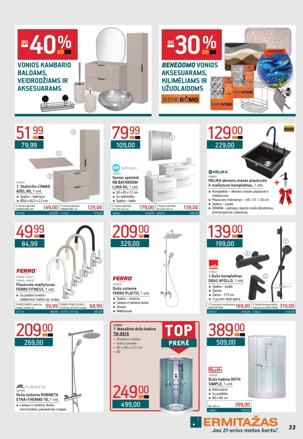 Ermitažas - Ermitažas akcijų leidinys | 2025-12-01 - 2025-01-04 33 puslapis