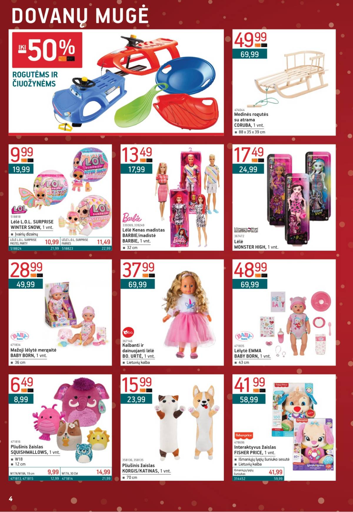 Ermitažas - Ermitažas akcijų leidinys | 2025-12-01 - 2025-01-04 4 puslapis