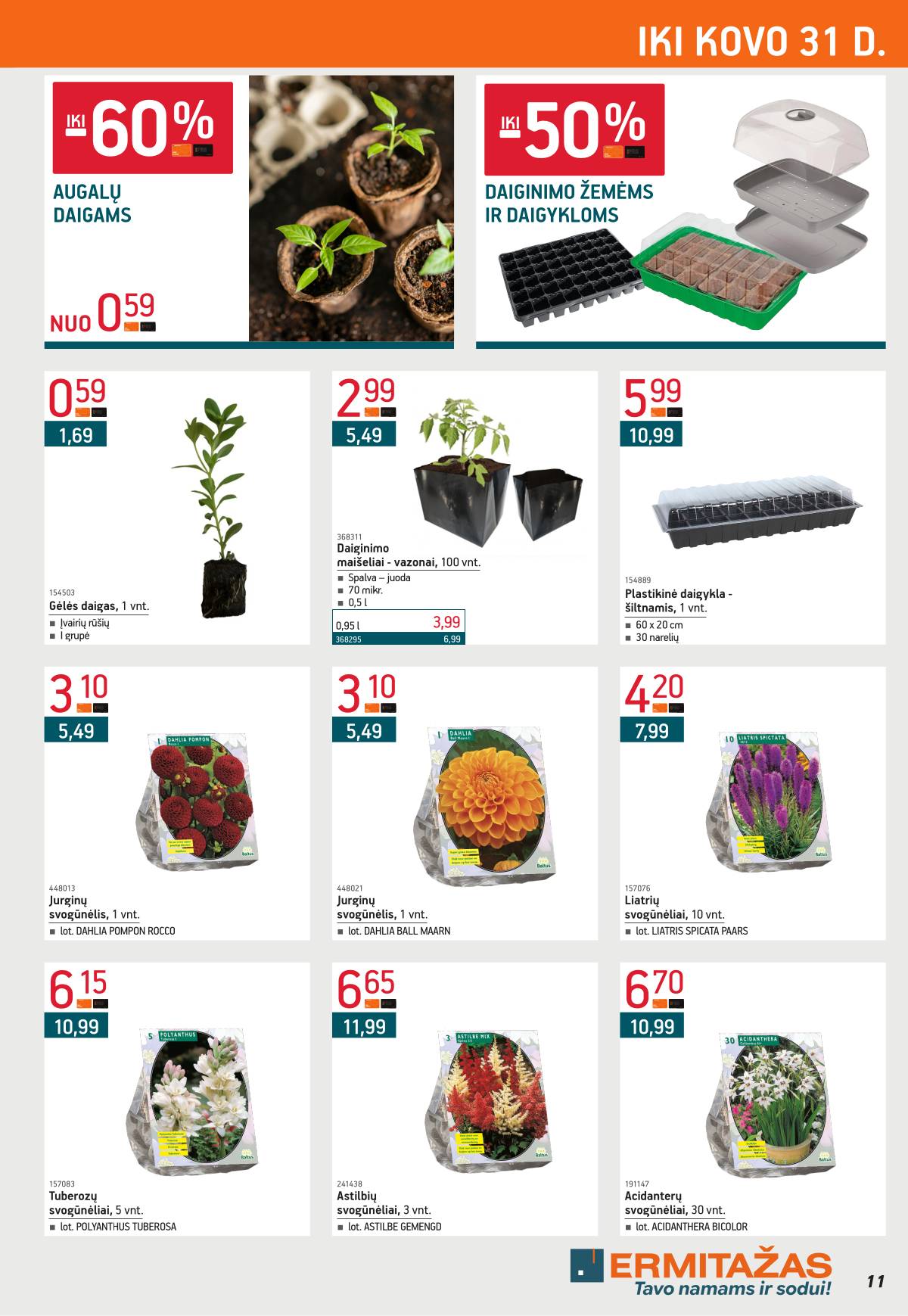 Ermitažas - Ermitažo akcijų leidinys nr. 3 2026-03-02 - 2026-03-31 11 puslapis