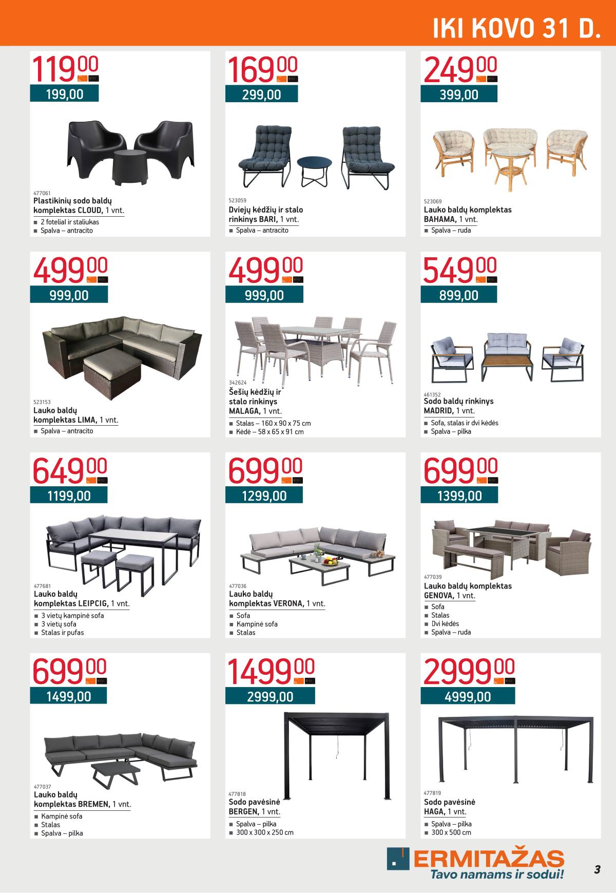 Ermitažas - Ermitažo akcijų leidinys nr. 3 2026-03-02 - 2026-03-31 3 puslapis