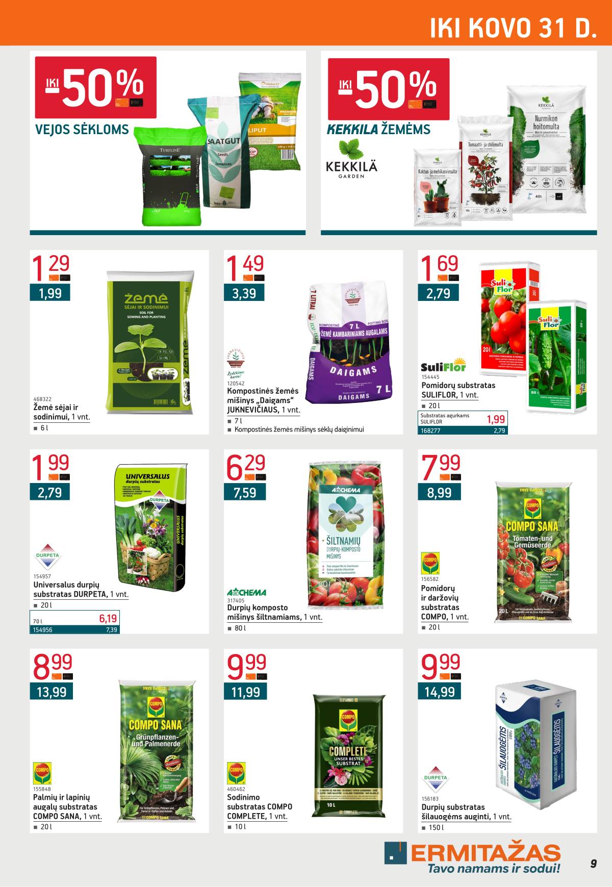 Ermitažas - Ermitažo akcijų leidinys nr. 3 2026-03-02 - 2026-03-31 9 puslapis