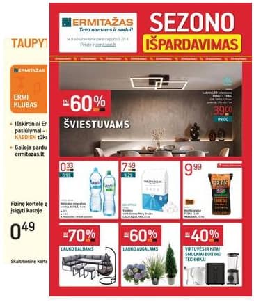 Ermitažas - Ermitažas Akcijų leidinys | 2026-08-03 - 2026-08-31 2026-08-03 – 2026-08-31