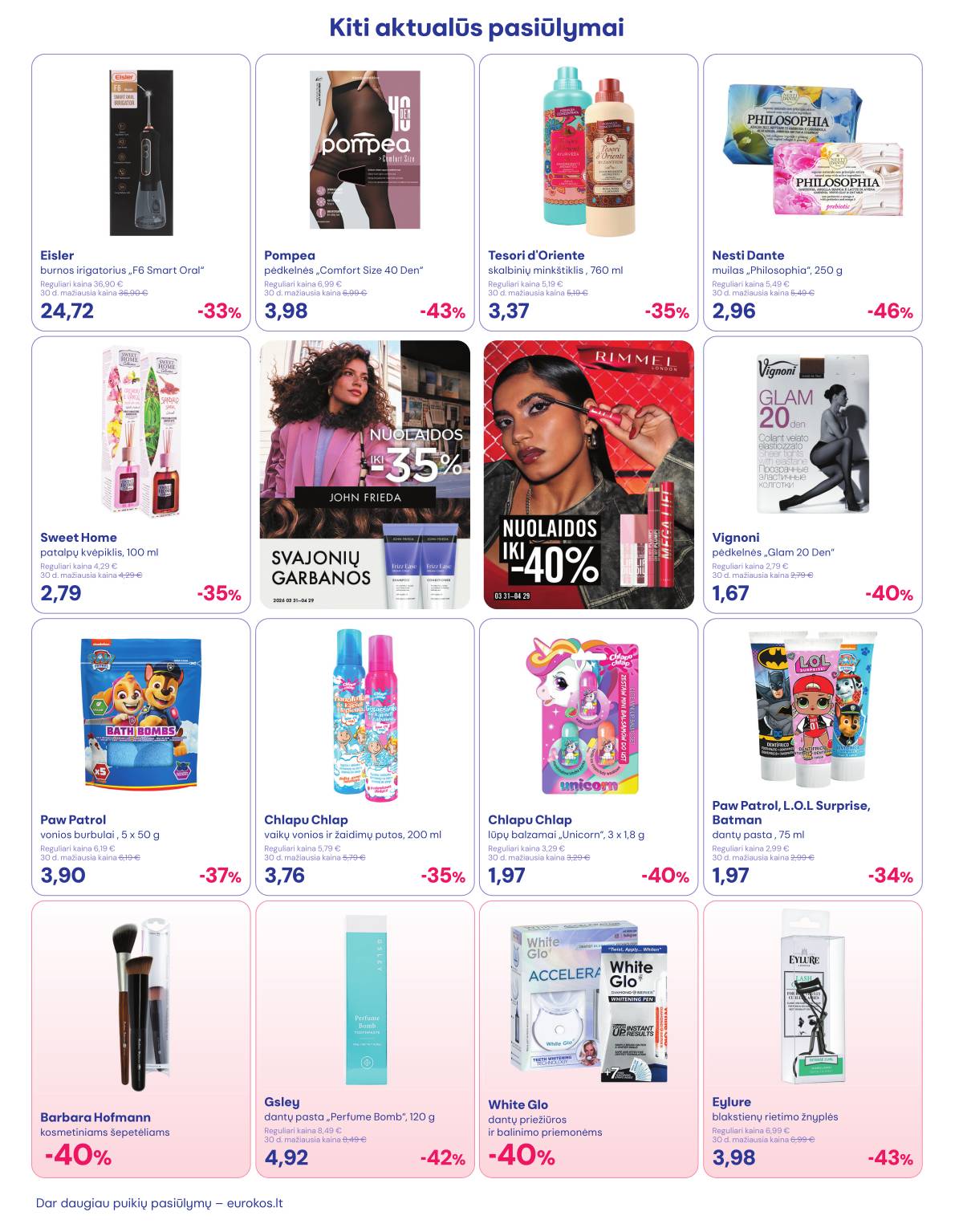 EUROKOS - Eurokos akcijų leidinys | 2026-03-31 - 2026-04-29 16 puslapis