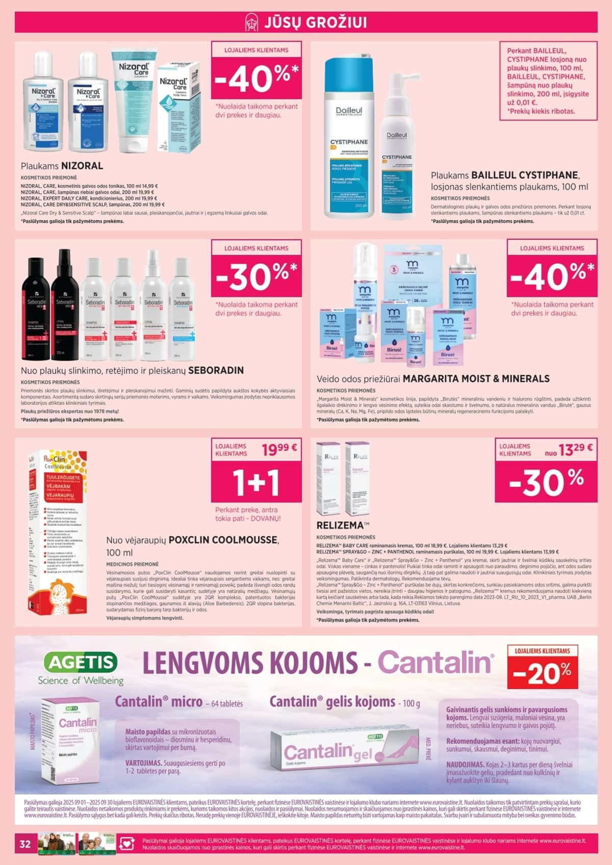 Eurovaistinė - Eurovaistinė Rugsėjo akcijų leidinys | 2025-09-01 - 2025-09-30 32 puslapis