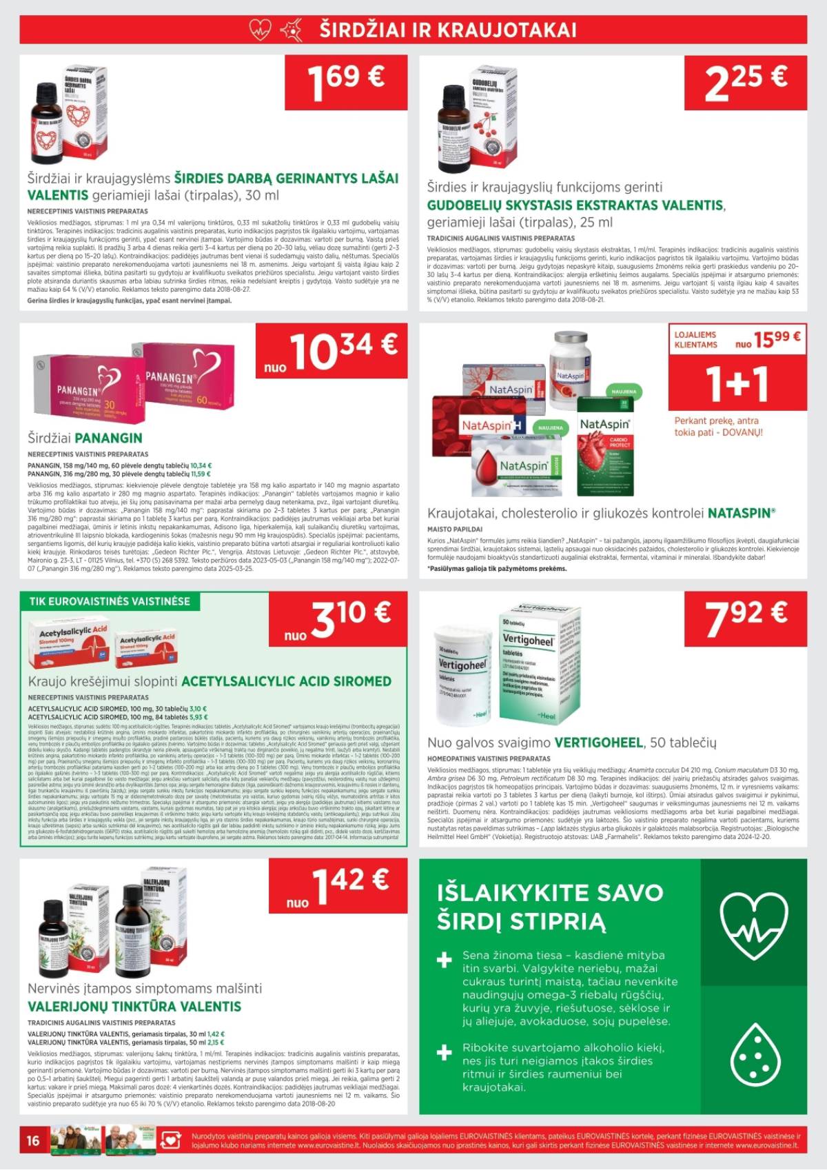 Eurovaistinė - Eurovaistinė akcijų leidinys | 2025-11-01 - 2025-11-30 16 puslapis