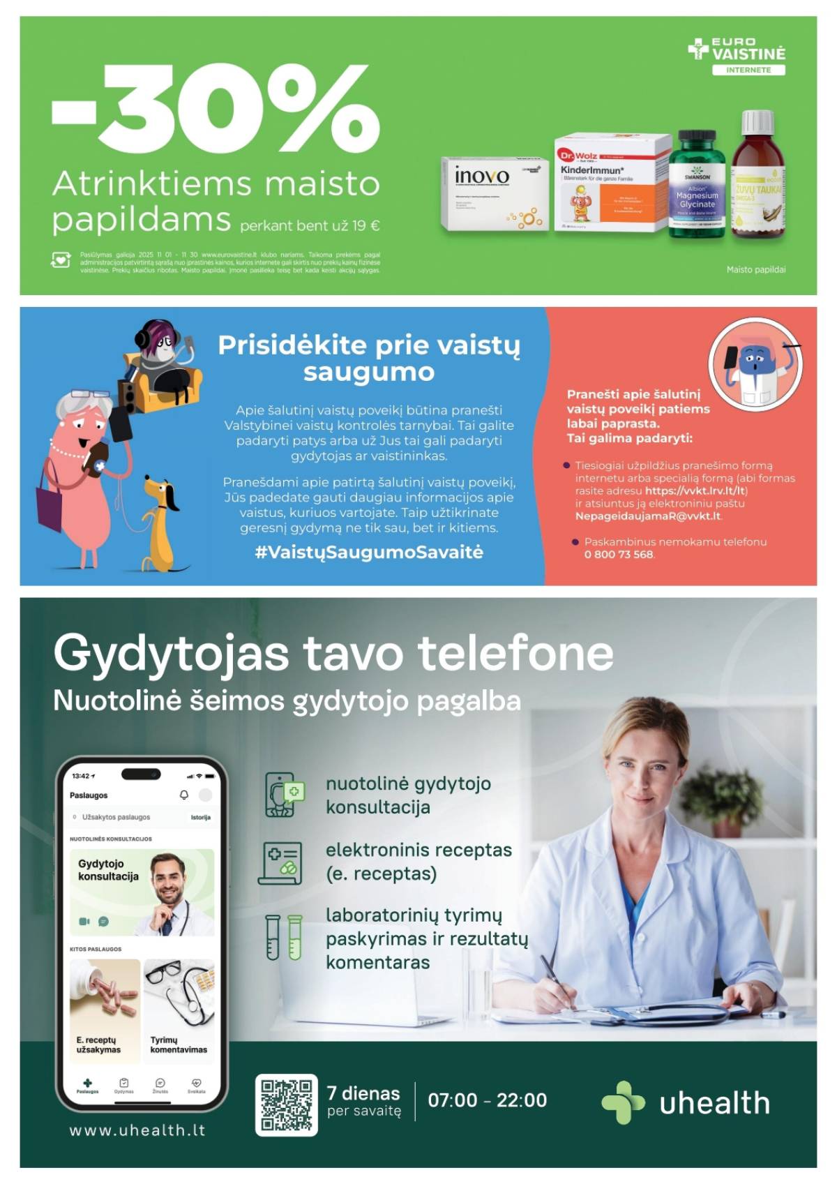 Eurovaistinė - Eurovaistinė akcijų leidinys | 2025-11-01 - 2025-11-30 23 puslapis