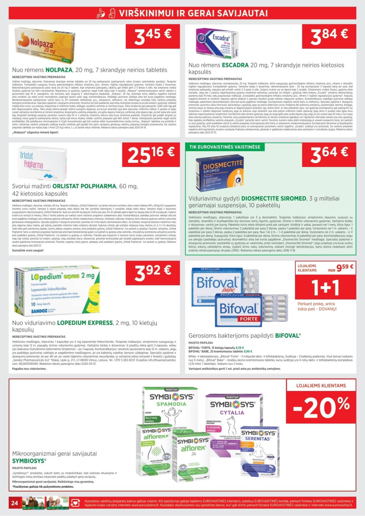 Eurovaistinė - Eurovaistinė akcijų leidinys | 2025-11-01 - 2025-11-30 24 puslapis