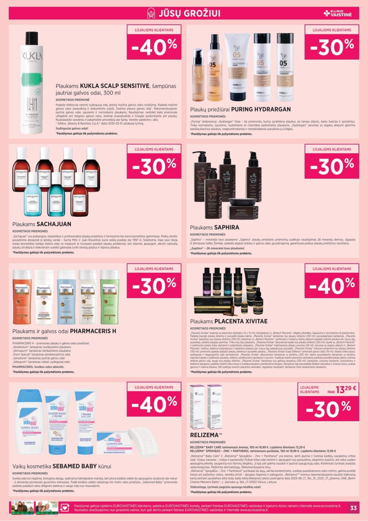 Eurovaistinė - Eurovaistinė akcijų leidinys | 2025-11-01 - 2025-11-30 33 puslapis