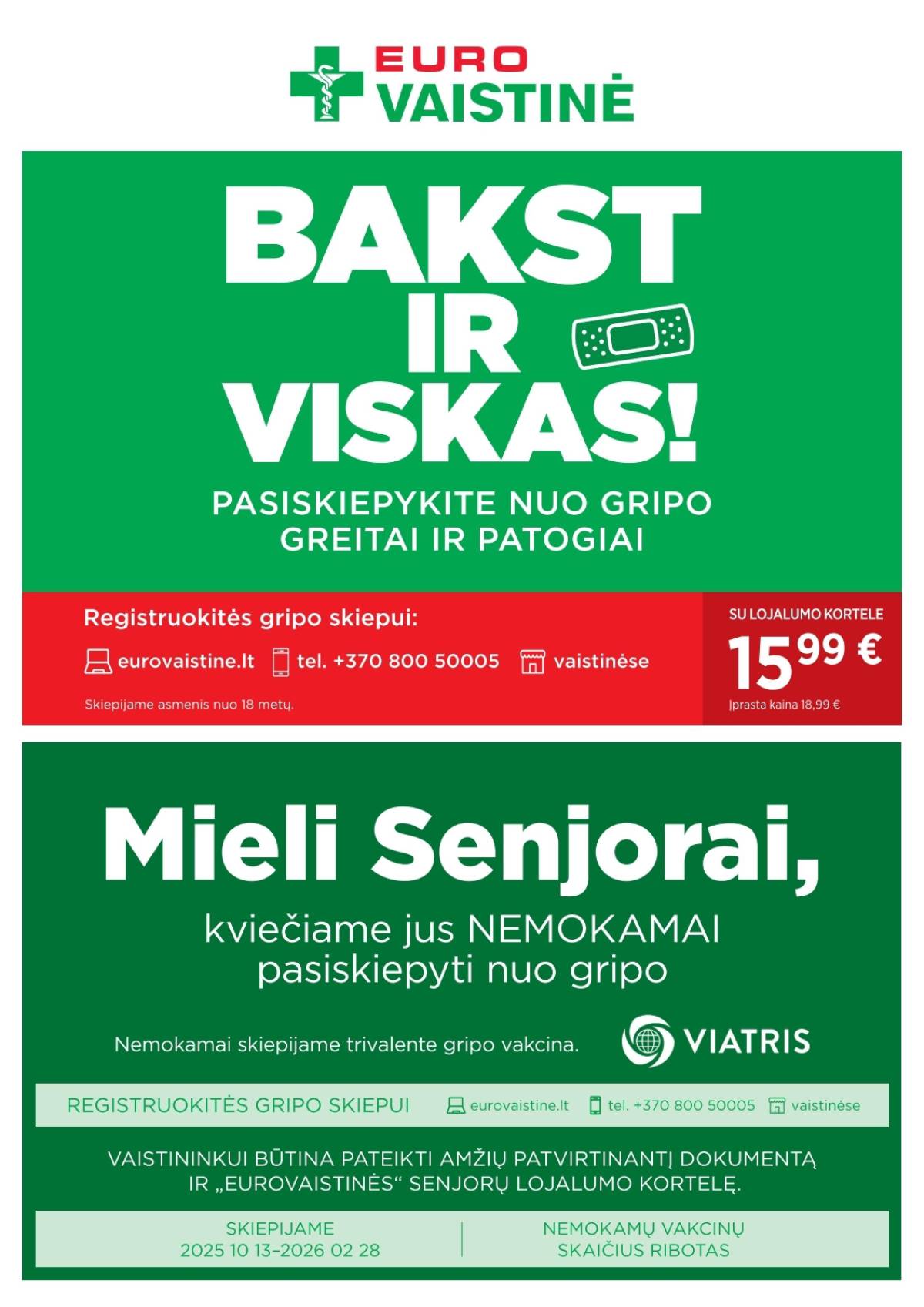 Eurovaistinė - Eurovaistinė akcijų leidinys | 2025-11-01 - 2025-11-30 40 puslapis