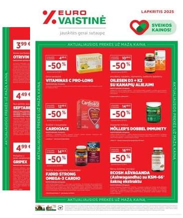 Eurovaistinė - Eurovaistinės akcijų leidinys 2025-12-01 – 2025-12-31