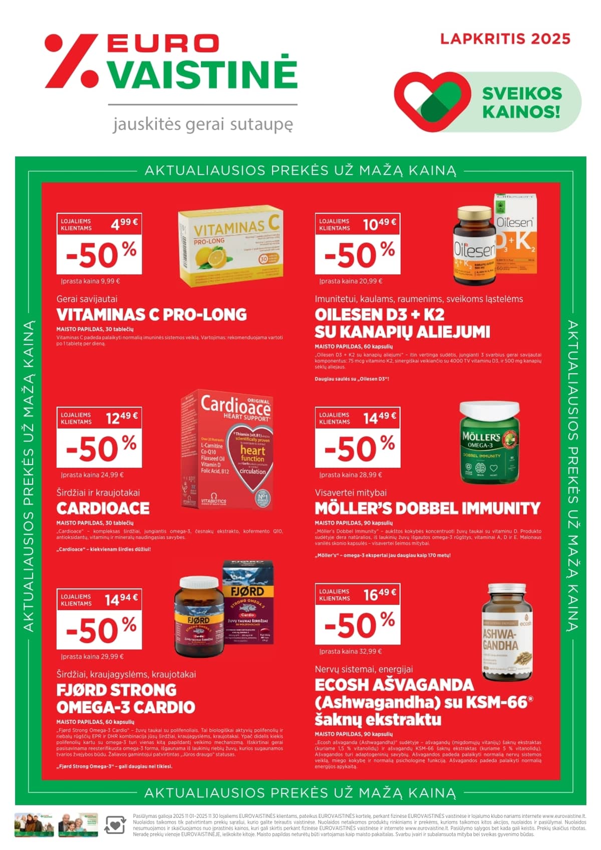 Eurovaistinė - Eurovaistinės akcijų leidinys 1 puslapis