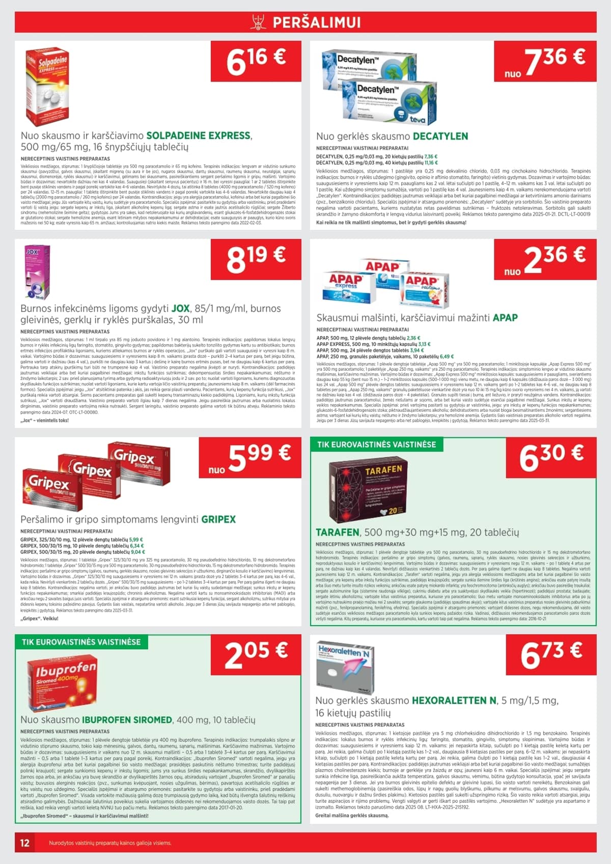 Eurovaistinė - Eurovaistinės akcijų leidinys 12 puslapis