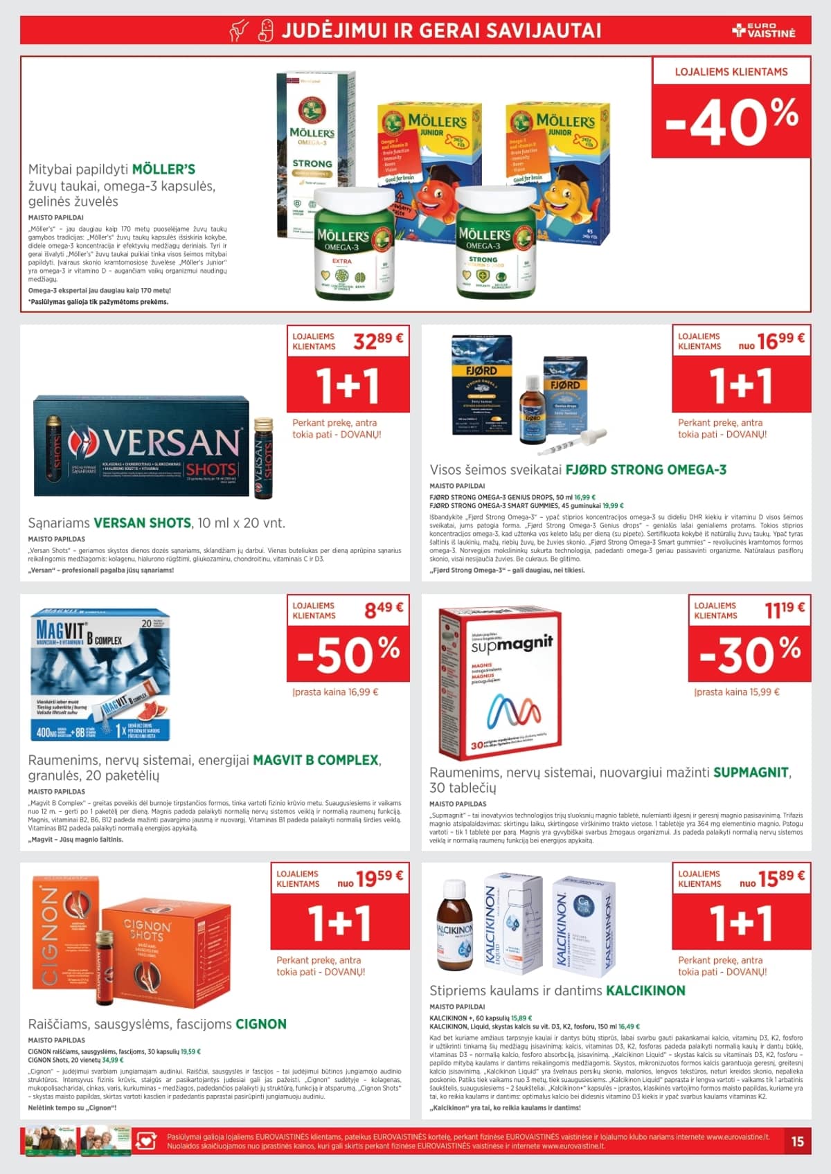 Eurovaistinė - Eurovaistinės akcijų leidinys 15 puslapis
