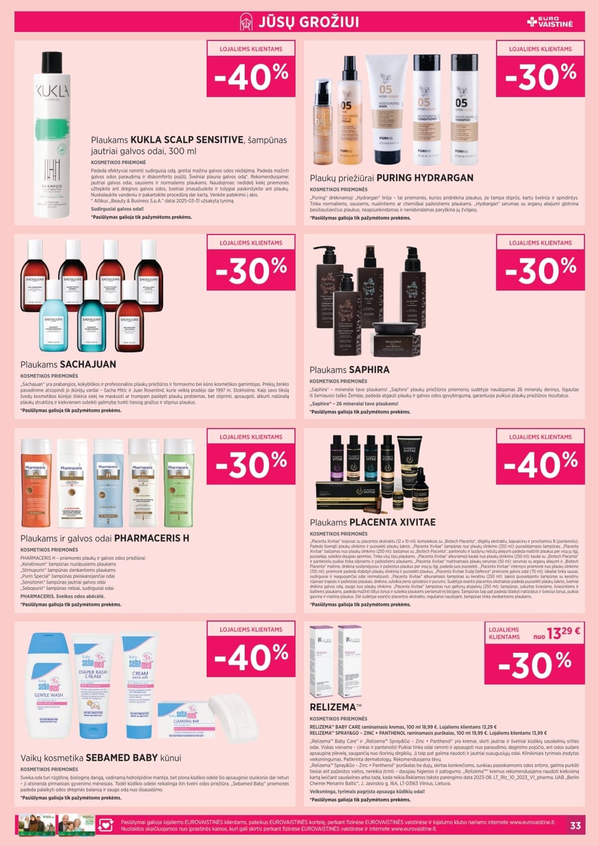 Eurovaistinė - Eurovaistinės akcijų leidinys 33 puslapis