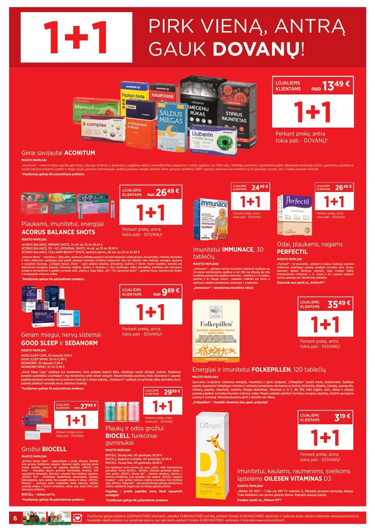 Eurovaistinė - Eurovaistinės akcijų leidinys 6 puslapis