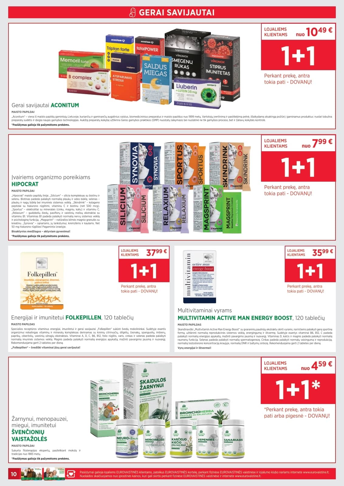 Eurovaistinė - Eurovaistinės akcijų leidinys 10 puslapis