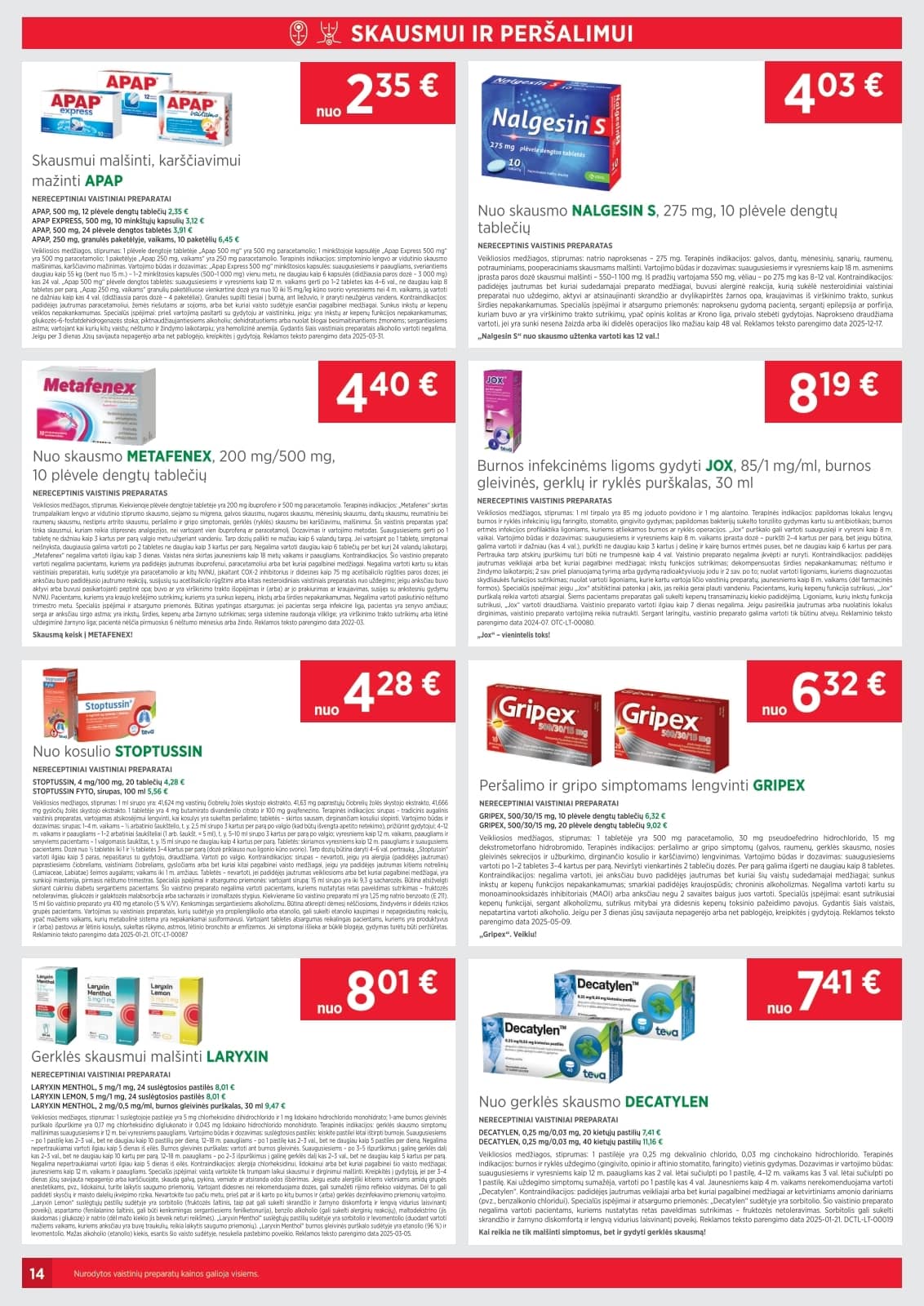 Eurovaistinė - Eurovaistinės akcijų leidinys 14 puslapis