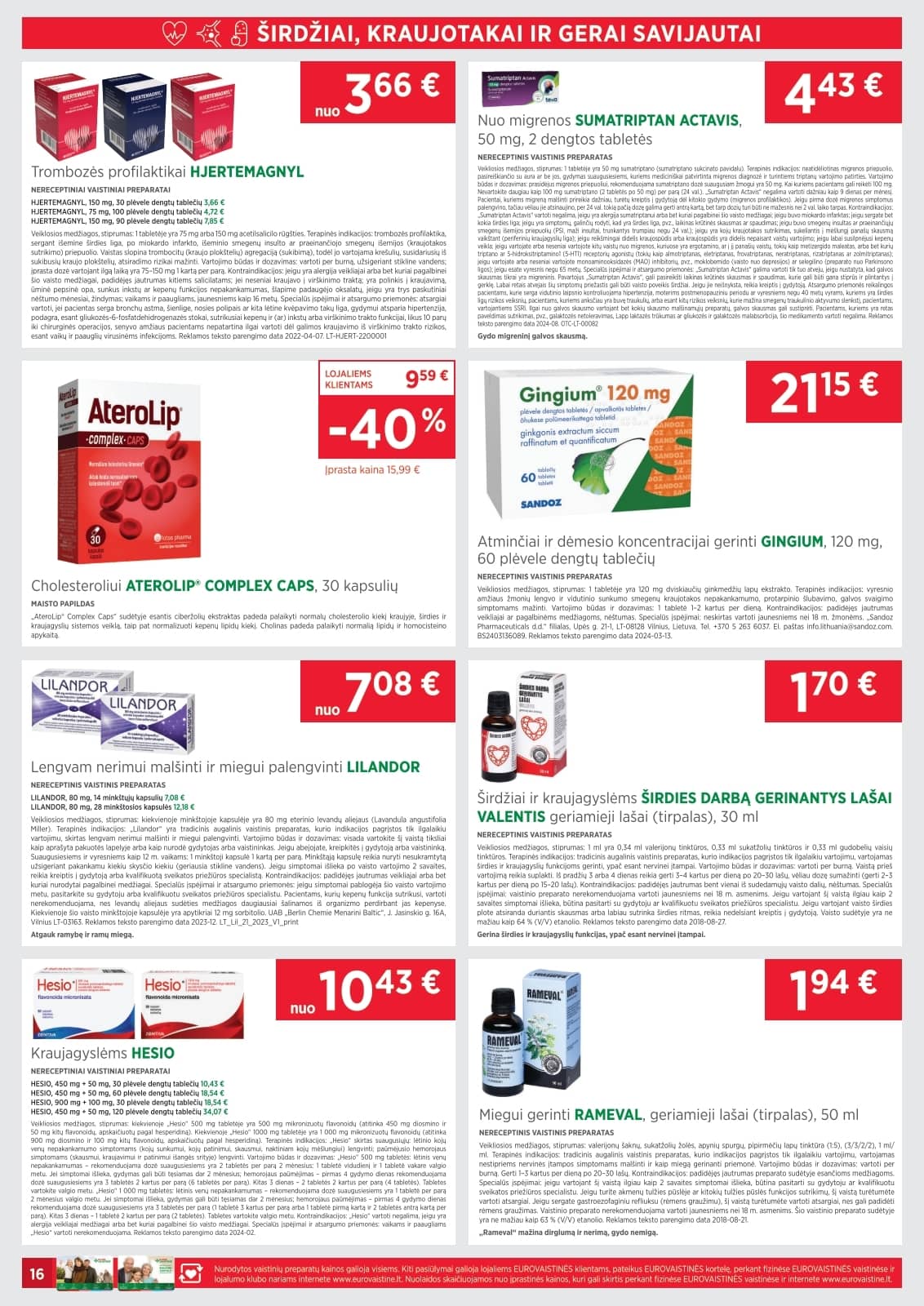 Eurovaistinė - Eurovaistinės akcijų leidinys 16 puslapis