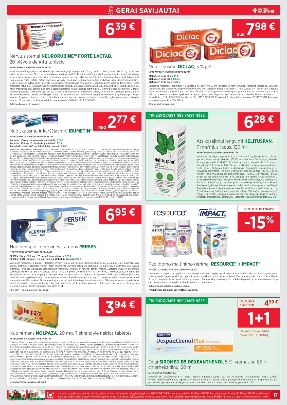 Eurovaistinė - Eurovaistinės akcijų leidinys 17 puslapis