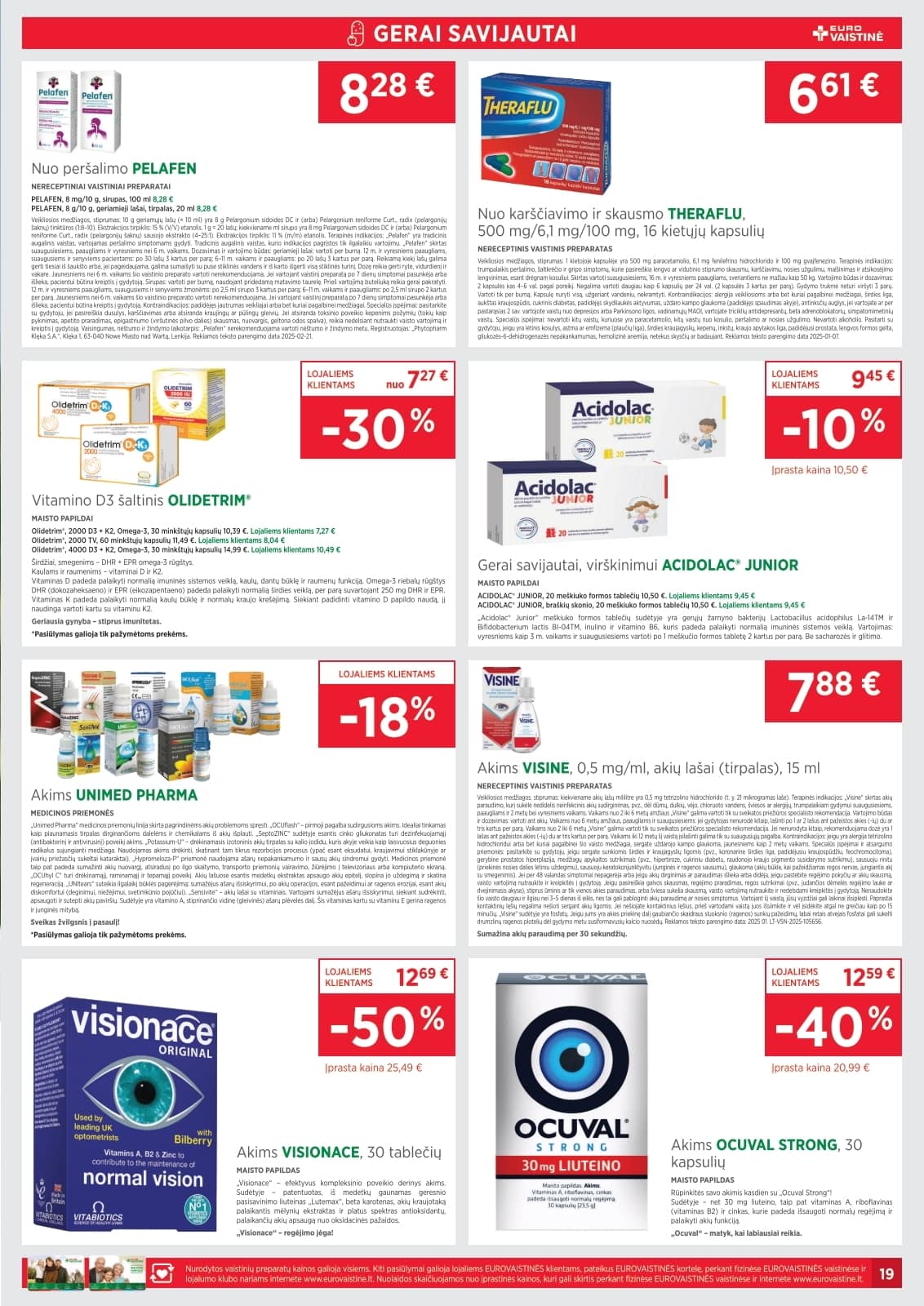 Eurovaistinė - Eurovaistinės akcijų leidinys 19 puslapis