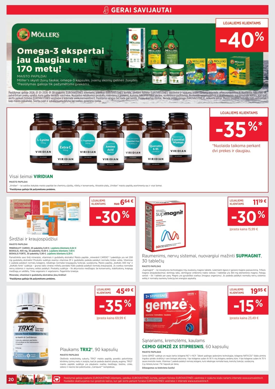 Eurovaistinė - Eurovaistinės akcijų leidinys 20 puslapis