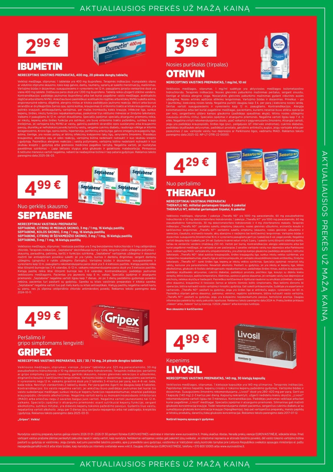 Eurovaistinė - Eurovaistinės akcijų leidinys 5 puslapis