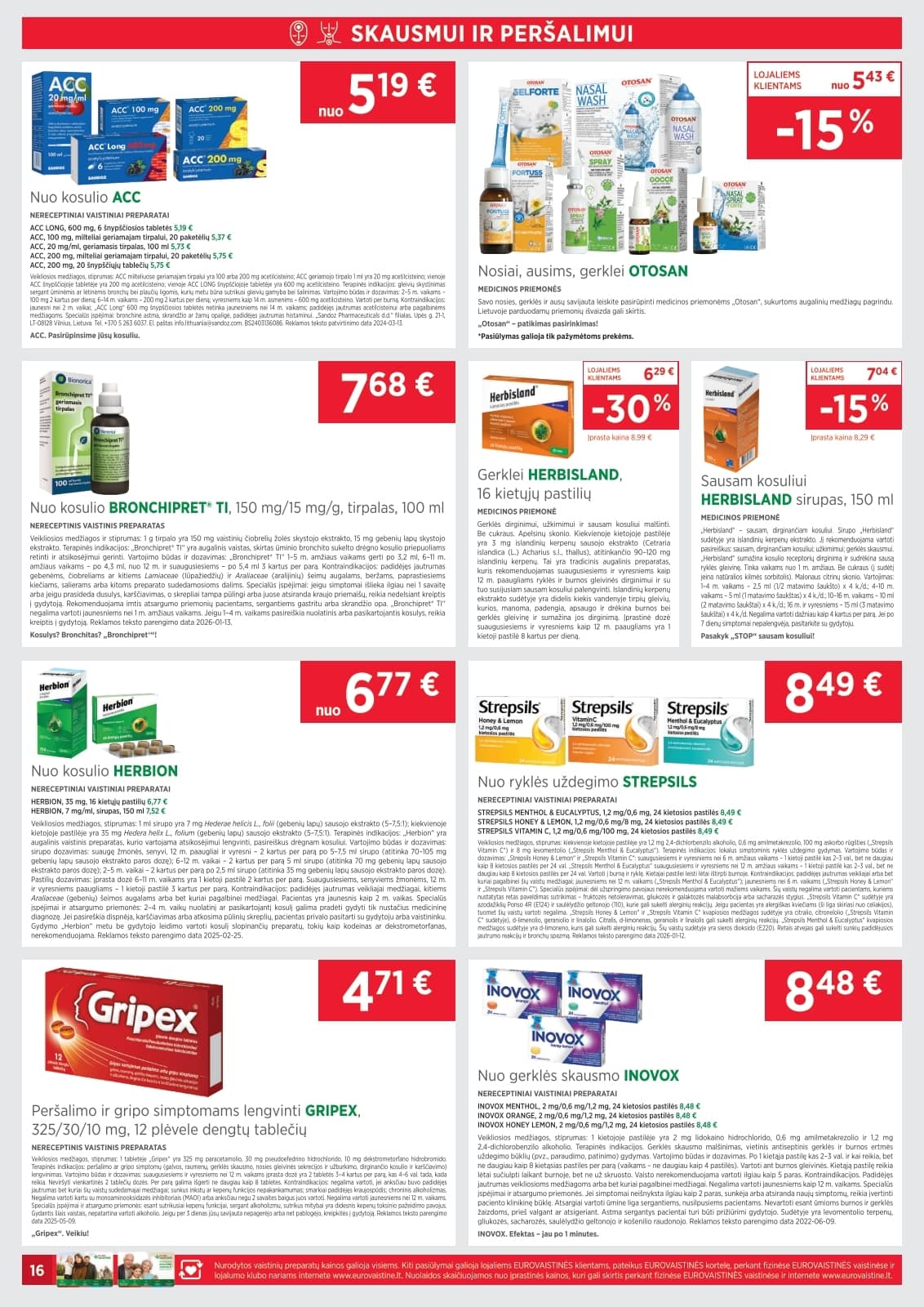 Eurovaistinė - Eurovaistinės akcijų leidinys 16 puslapis