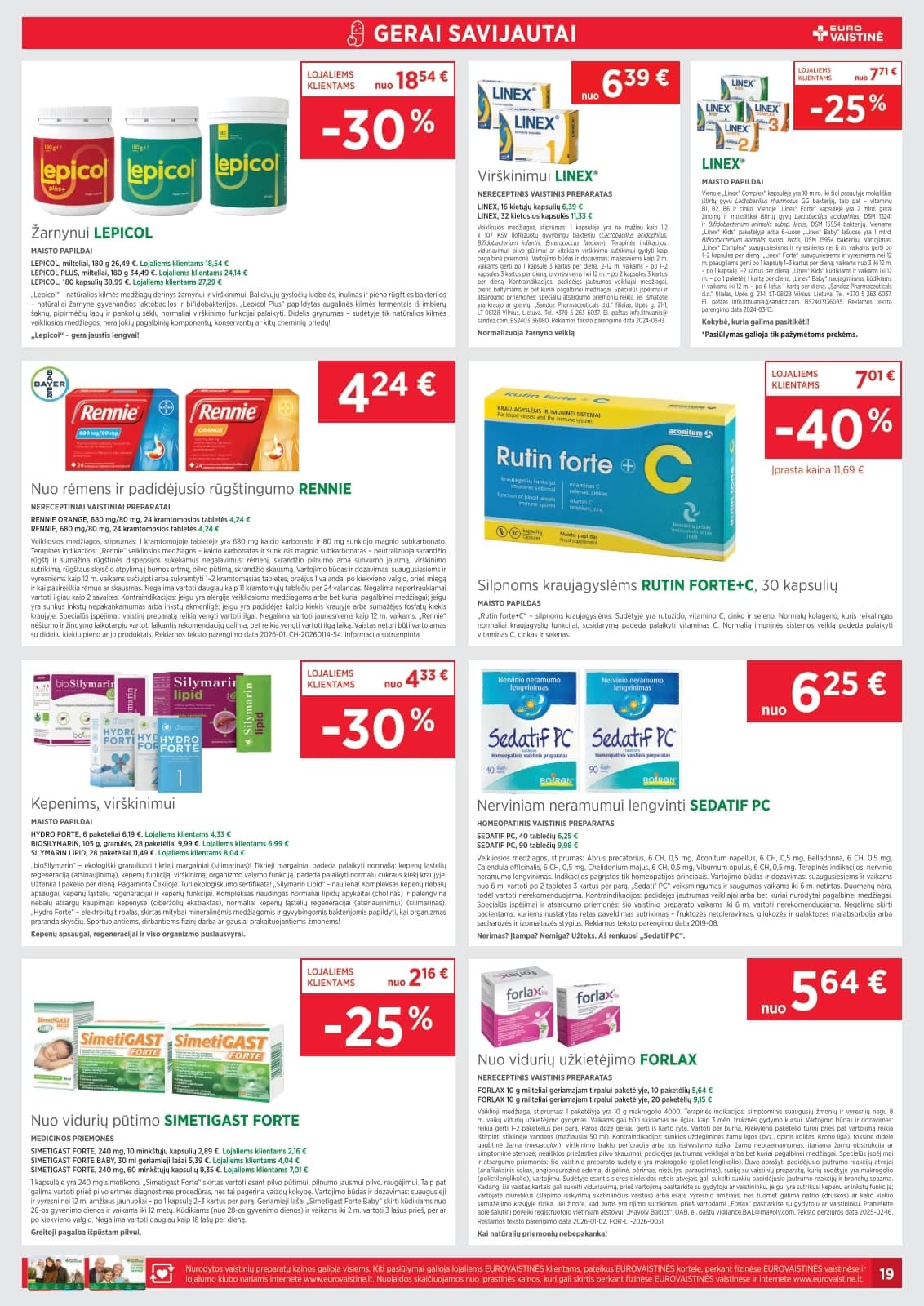 Eurovaistinė - Eurovaistinės akcijų leidinys 19 puslapis