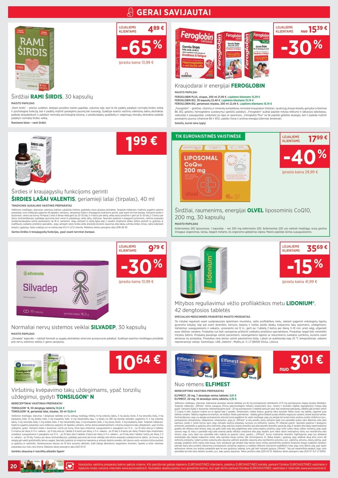 Eurovaistinė - Eurovaistinės akcijų leidinys 20 puslapis