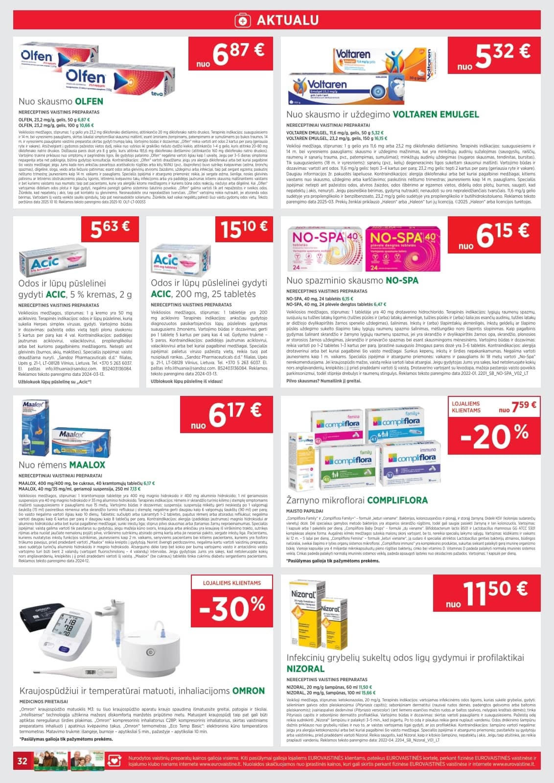 Eurovaistinė - Eurovaistinės akcijų leidinys 32 puslapis