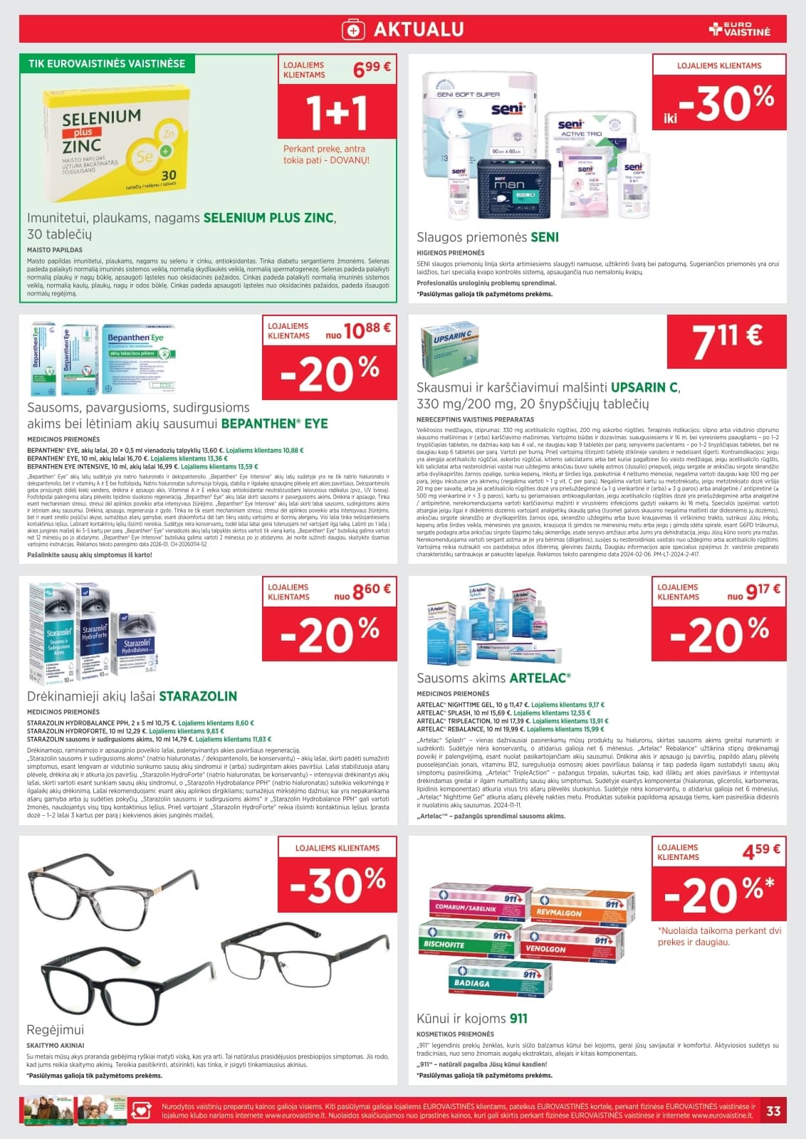 Eurovaistinė - Eurovaistinės akcijų leidinys 33 puslapis