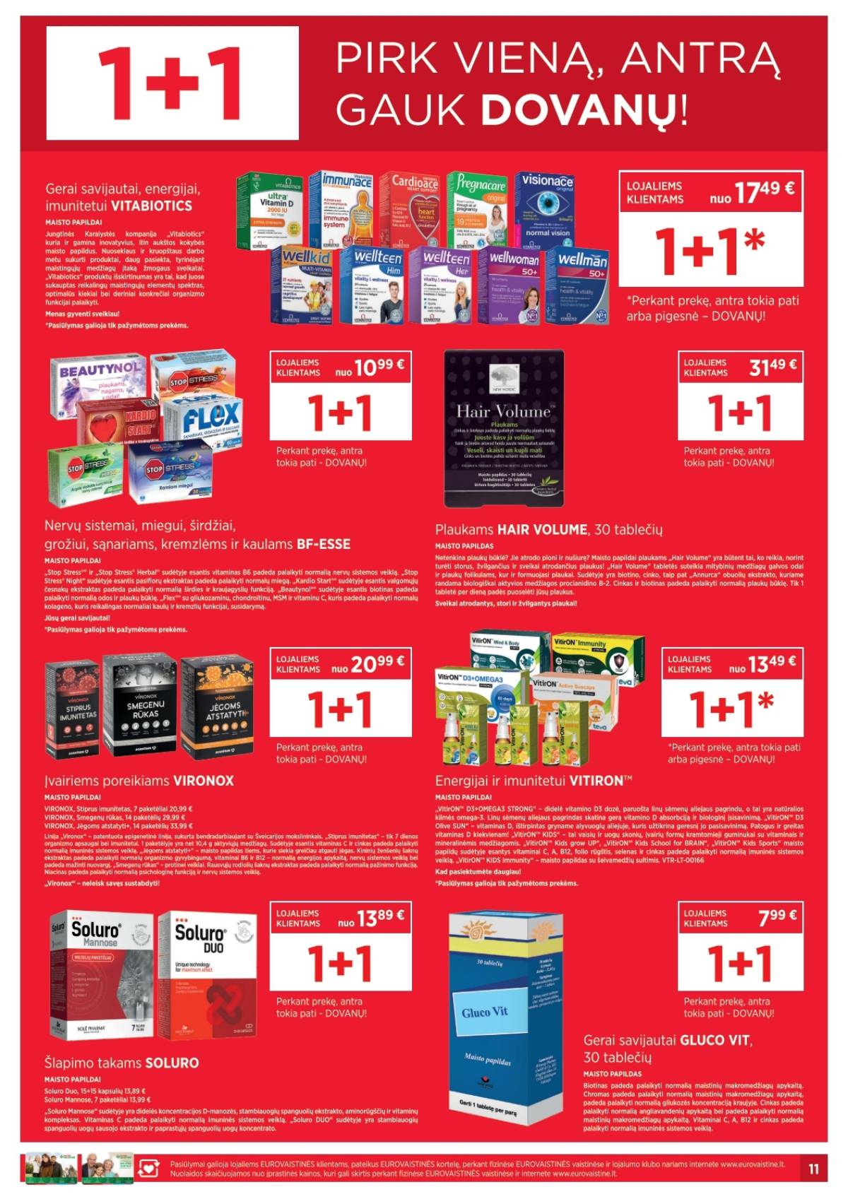 Eurovaistinė - Eurovaistinė akcijų leidinys | 2026-03-02 - 2026-03-31 11 puslapis