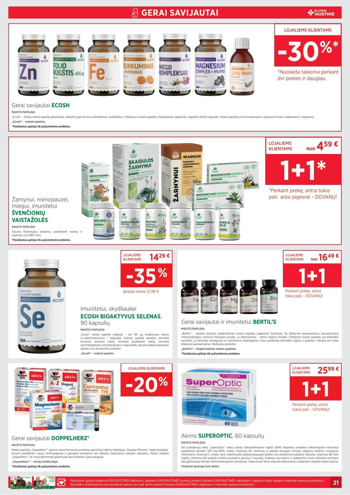 Eurovaistinė - Eurovaistinė akcijų leidinys | 2026-03-02 - 2026-03-31 21 puslapis