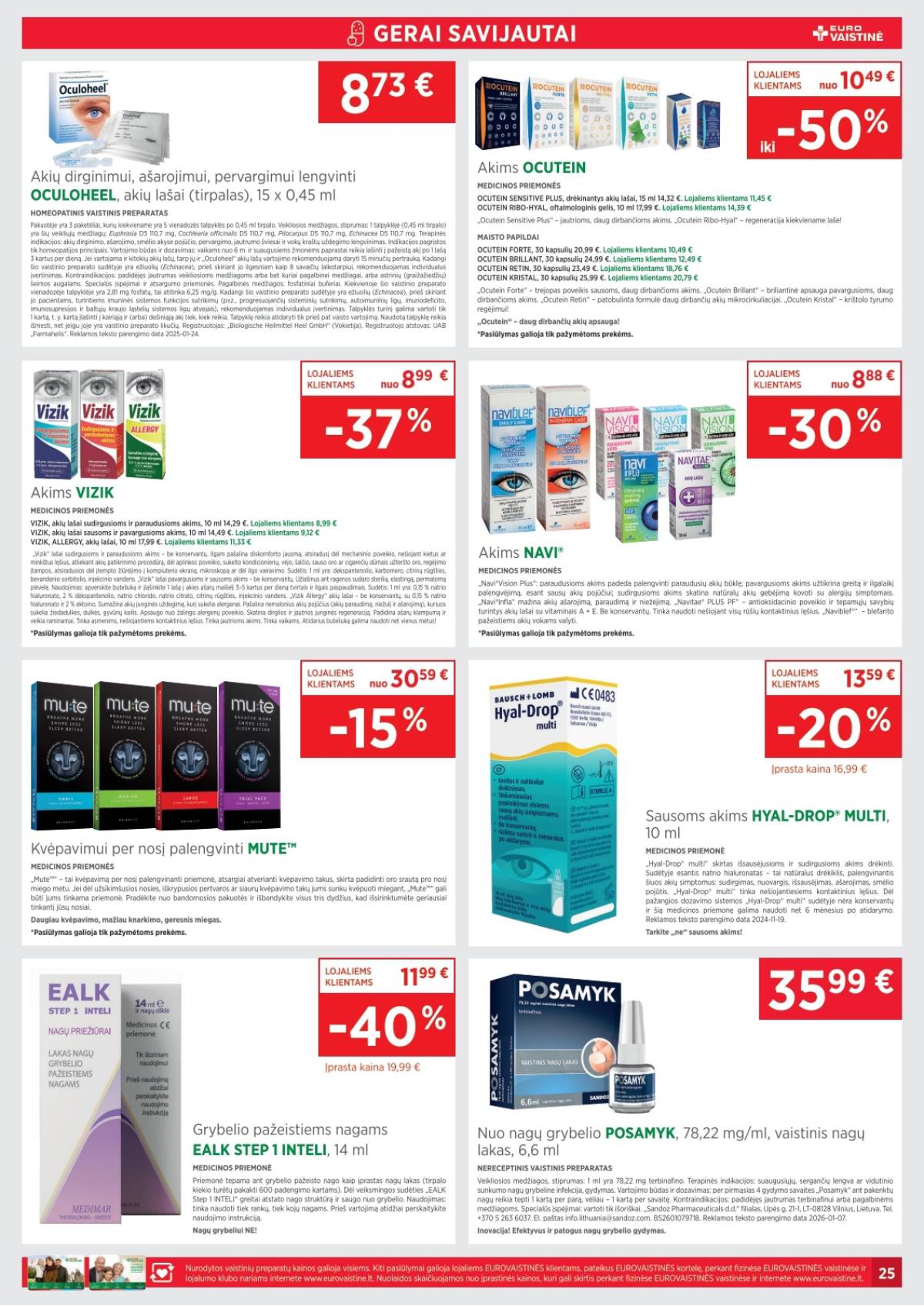 Eurovaistinė - Eurovaistinė akcijų leidinys | 2026-03-02 - 2026-03-31 25 puslapis