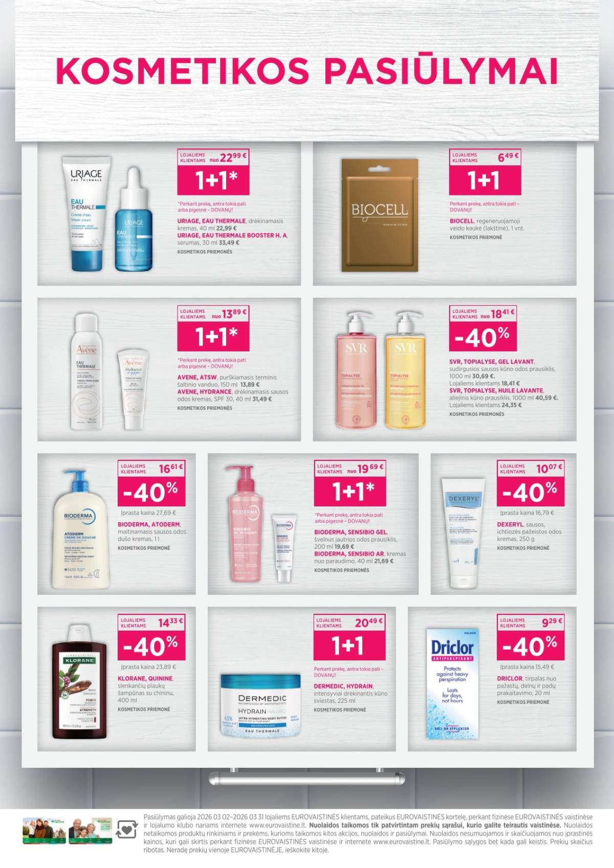 Eurovaistinė - Eurovaistinė akcijų leidinys | 2026-03-02 - 2026-03-31 27 puslapis