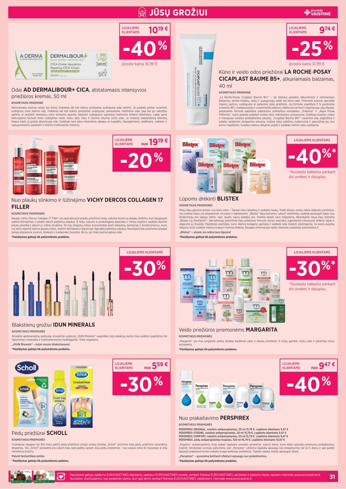 Eurovaistinė - Eurovaistinė akcijų leidinys | 2026-03-02 - 2026-03-31 31 puslapis