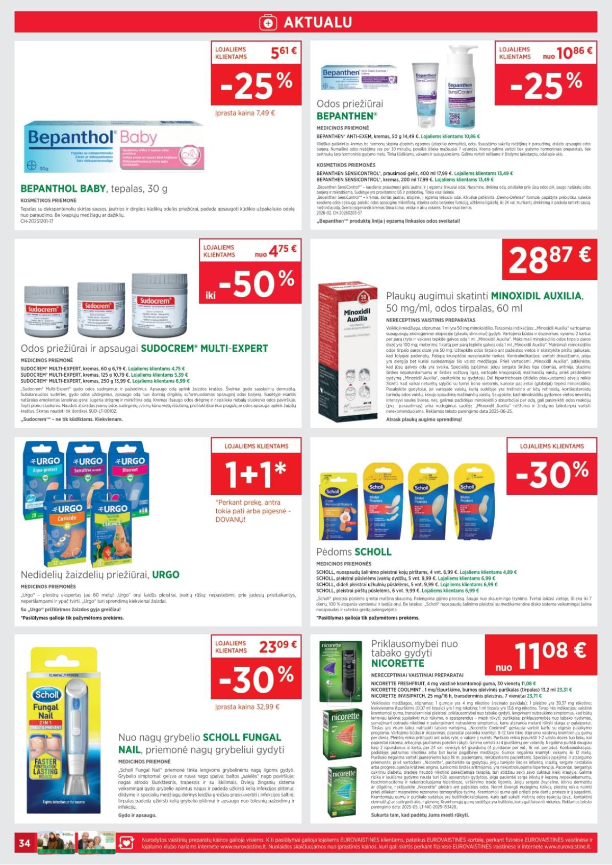 Eurovaistinė - Eurovaistinė akcijų leidinys | 2026-03-02 - 2026-03-31 34 puslapis