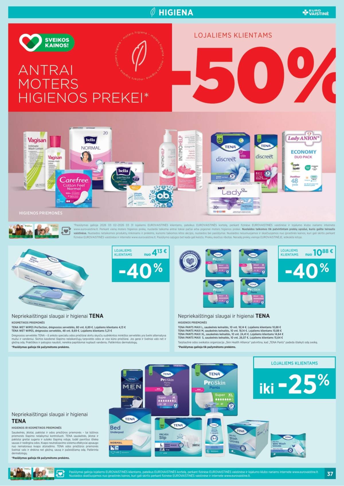 Eurovaistinė - Eurovaistinė akcijų leidinys | 2026-03-02 - 2026-03-31 37 puslapis