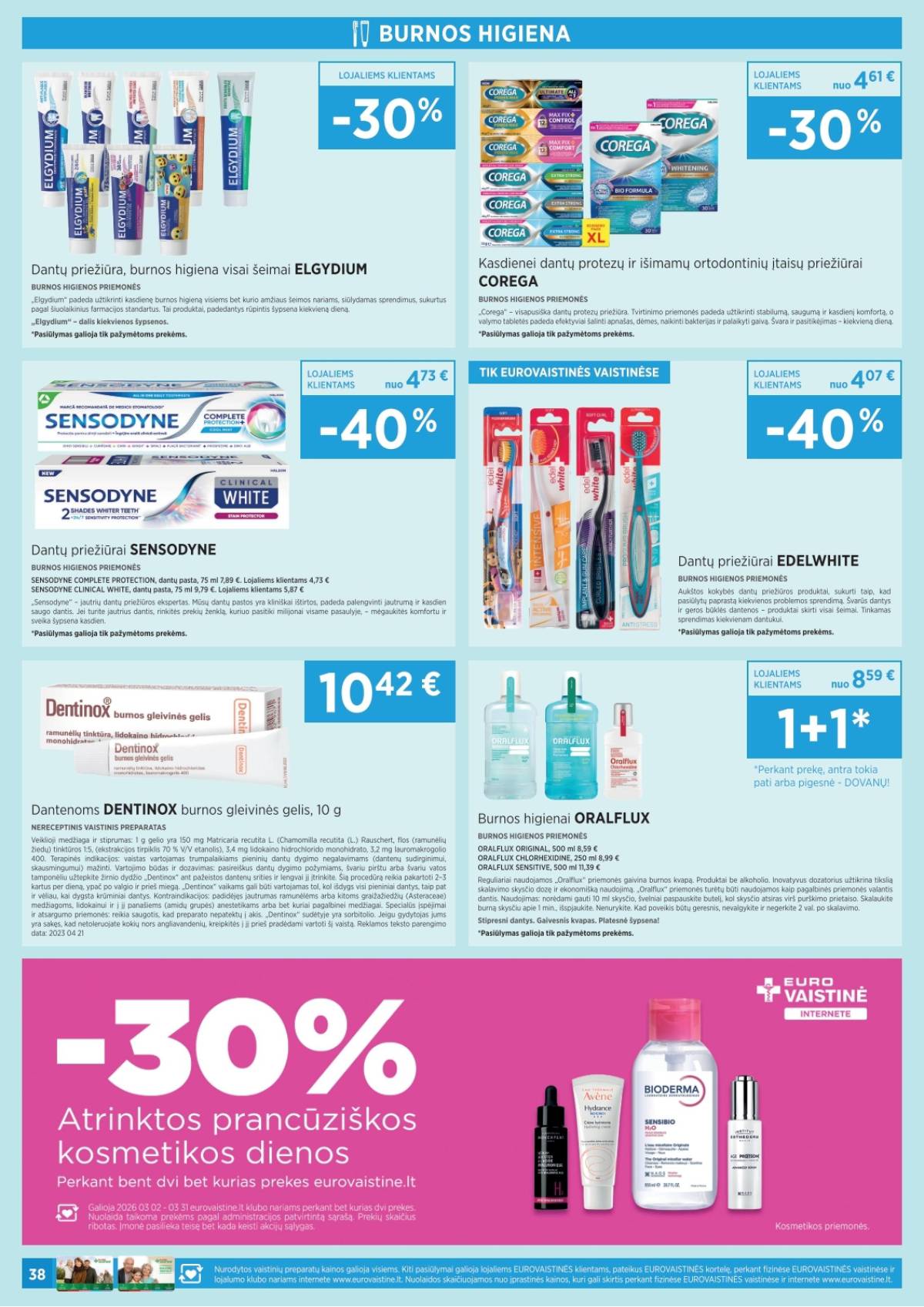 Eurovaistinė - Eurovaistinė akcijų leidinys | 2026-03-02 - 2026-03-31 38 puslapis