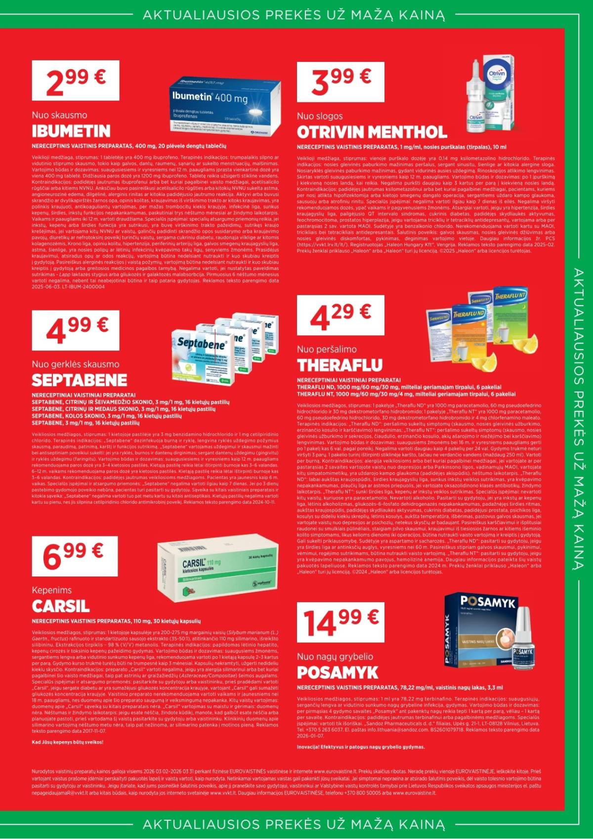 Eurovaistinė - Eurovaistinė akcijų leidinys | 2026-03-02 - 2026-03-31 7 puslapis