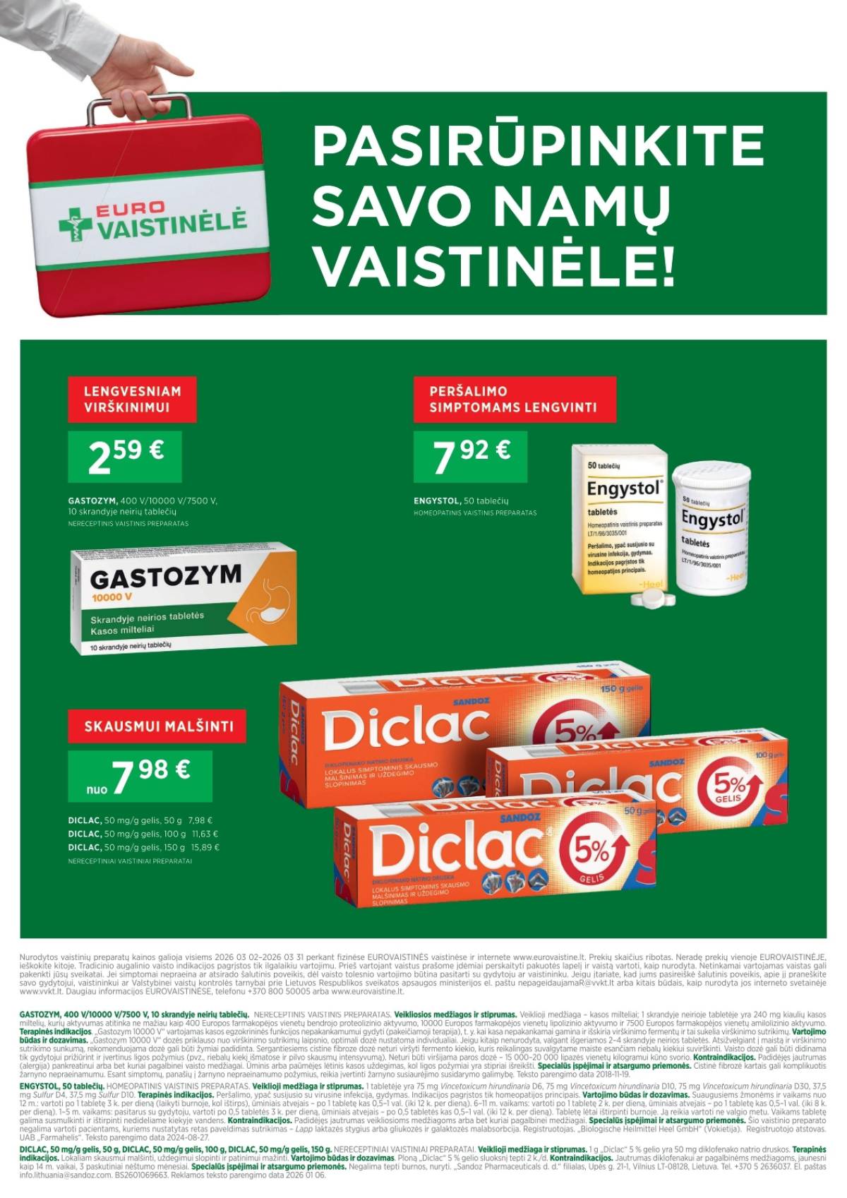 Eurovaistinė - Eurovaistinė akcijų leidinys | 2026-03-02 - 2026-03-31 8 puslapis